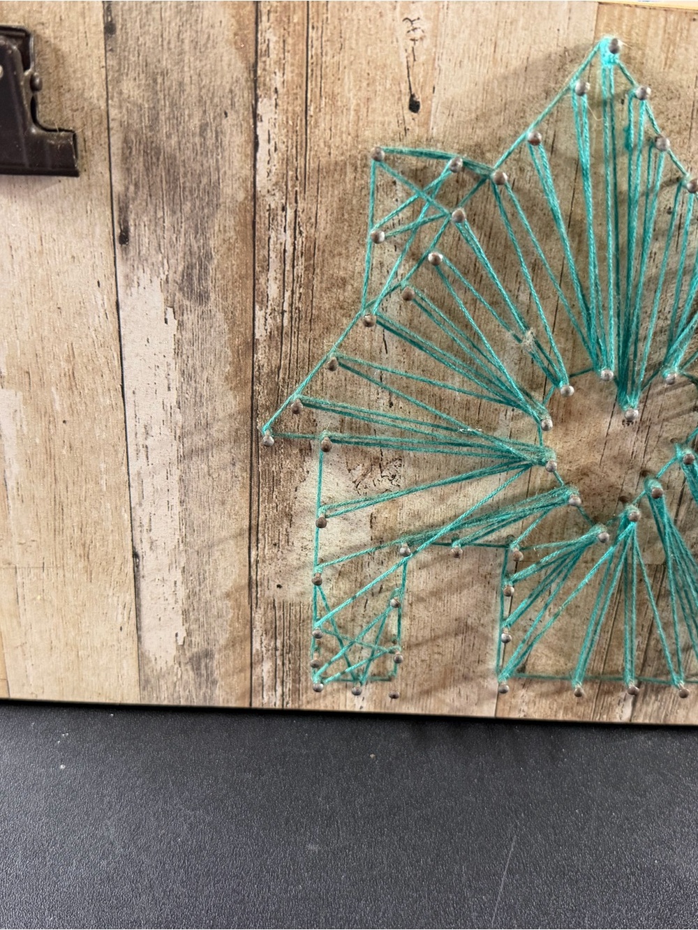 (Sale $5 each) decor frame with Turquoise String Art